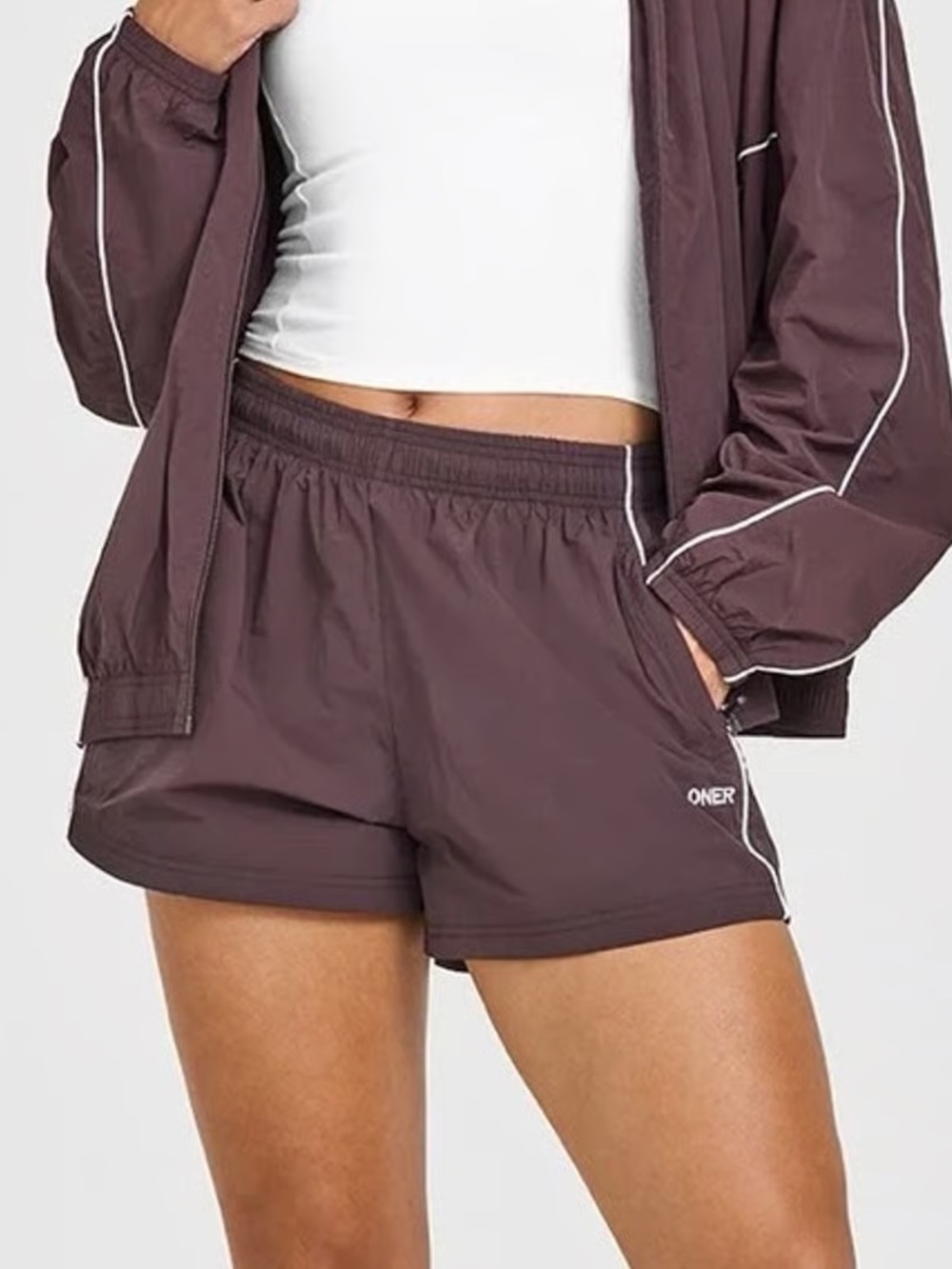 Oner Active Women's Athletic Shorts in Deep Brown